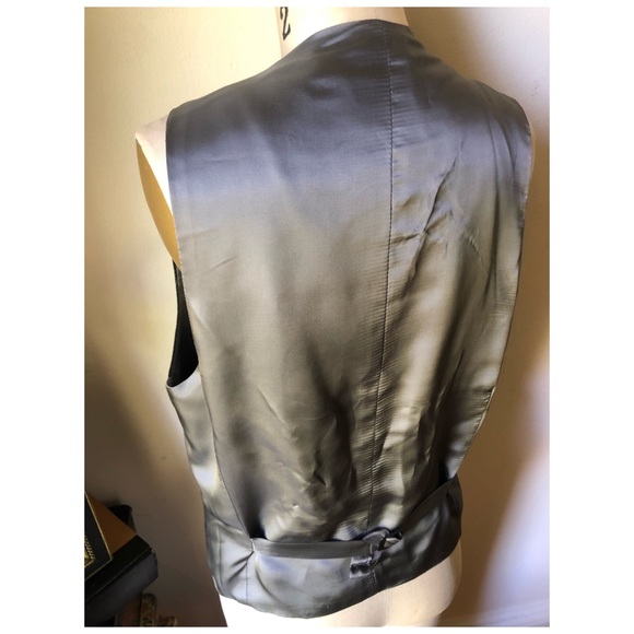 Yves Saint Laurent Vintage Grey pure wool pinstripe blazer and vest - Picture 13 of 15